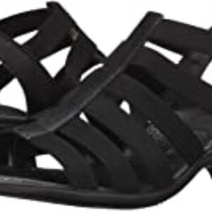 Ara Peony Black Strappy Elastic Sandals Sz 5.5